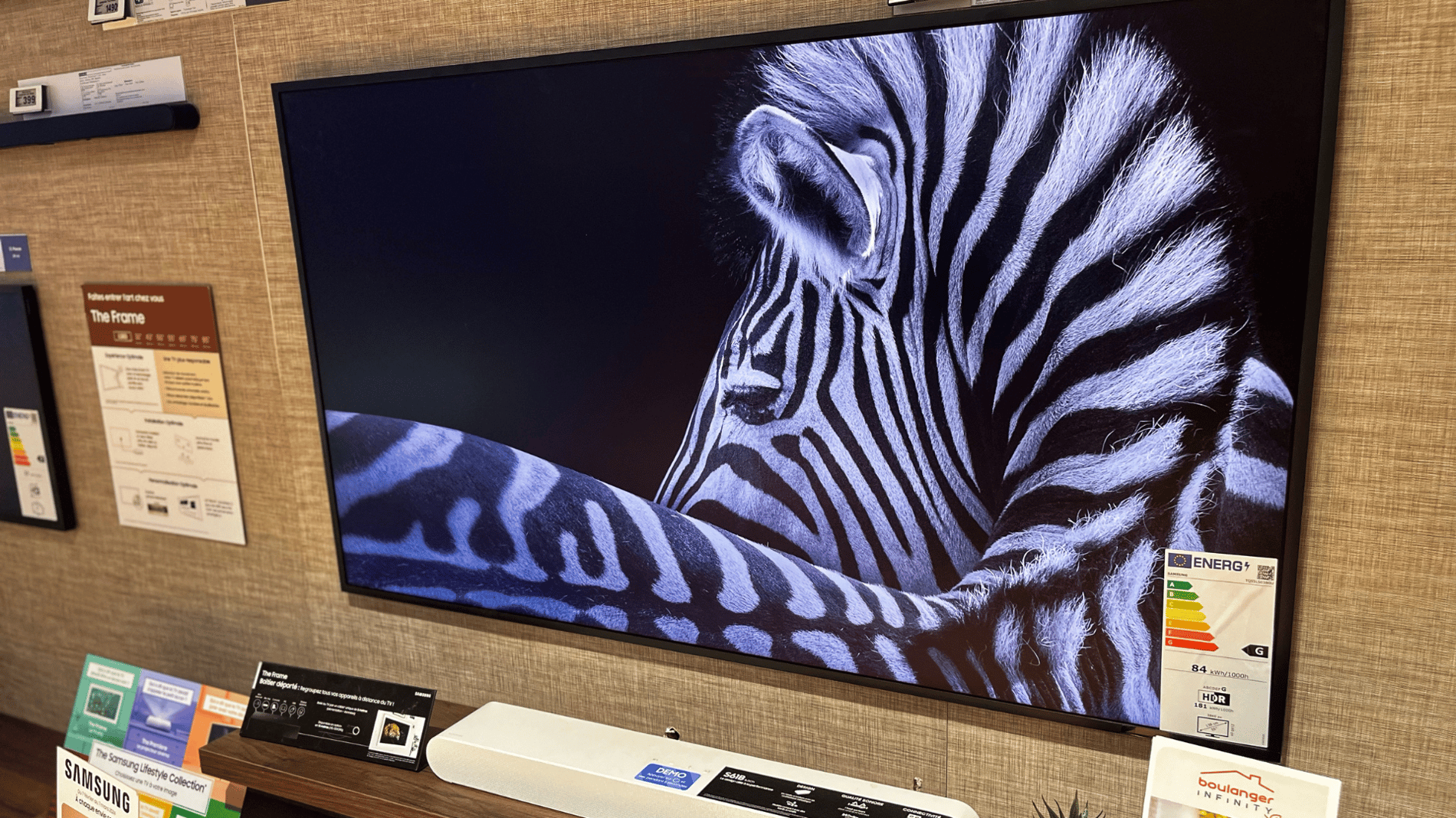 TV THE FRAME CHEZ BOULANGER NICE CAP 3000
