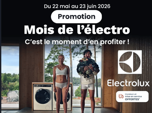 Besoin d'un lave linge Electrolux à Niort ? Profitez de la livraison et de la mise en service OFFERTES pour l'acquisition de votre machine à laver par Boulanger Niort