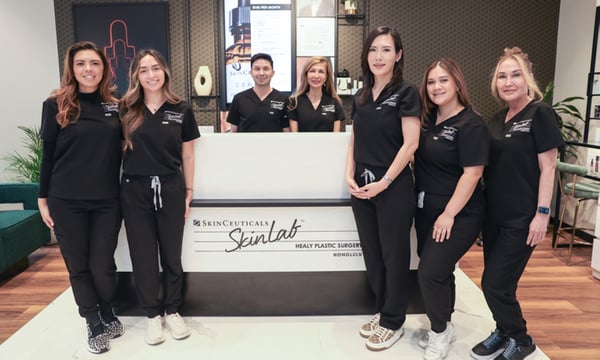 Team photo of SkinLab Honolulu team.