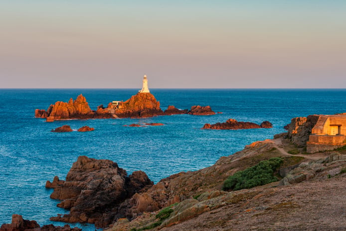 La Corbiere Lighthouse in distance - Repatriation to Jersey