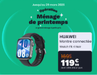 Montre connectée HUAWEI Watch Fit 4 Noir