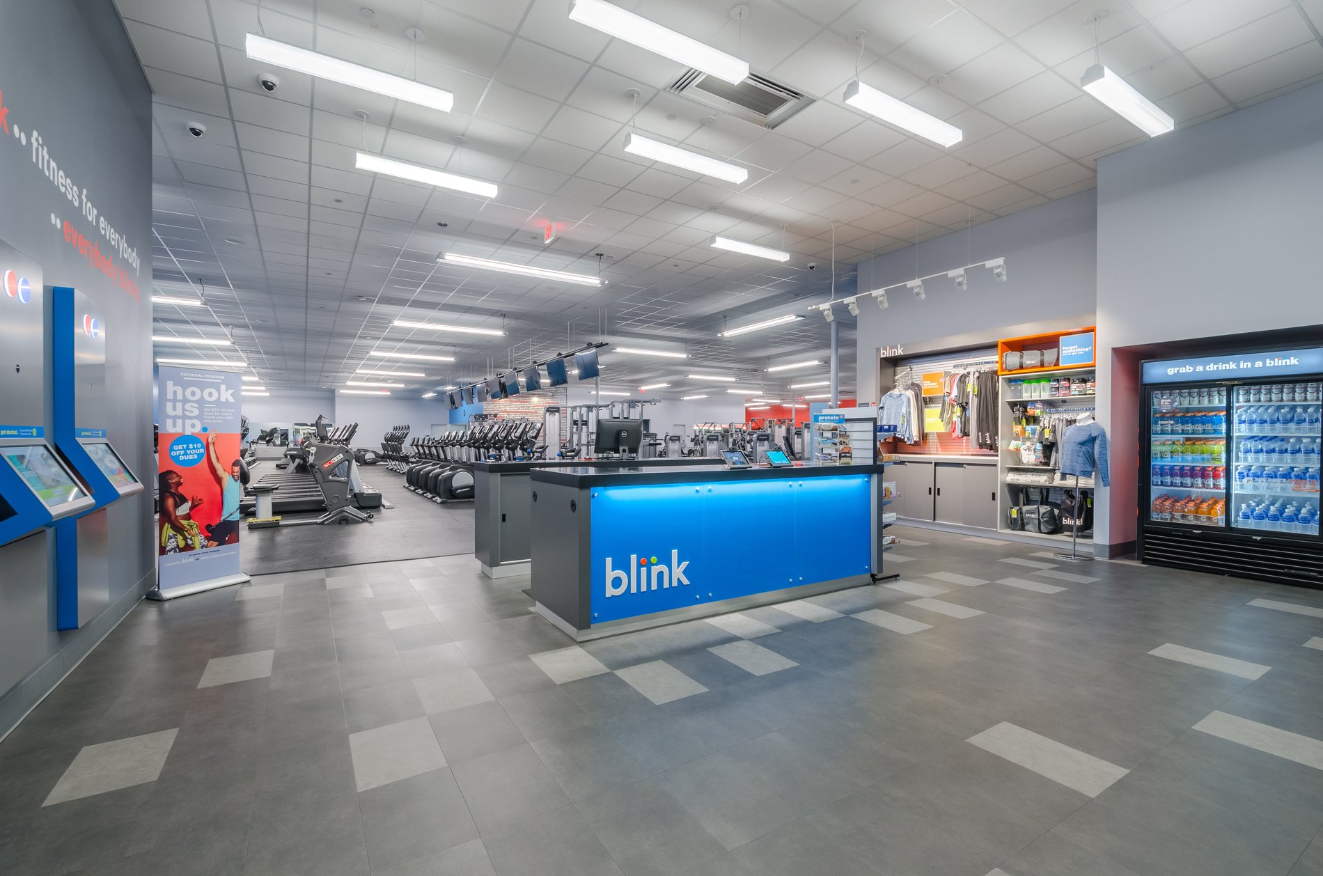 All Blink Fitness Gyms in CA cardio equipment, strength equipment, gym equipment, gym near me