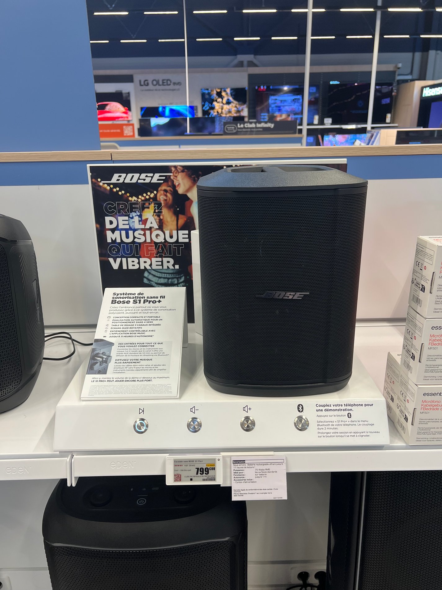 enceinte sono bose s1 pro dans votre magasin boulanger st quentin