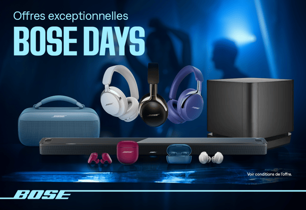 🔊🎧 BOSE DAYS à Boulanger Nantes Paridis : le son d’exception à prix exceptionnel !