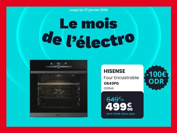 Four encastrable fonction vapeur HISENSE O643PG