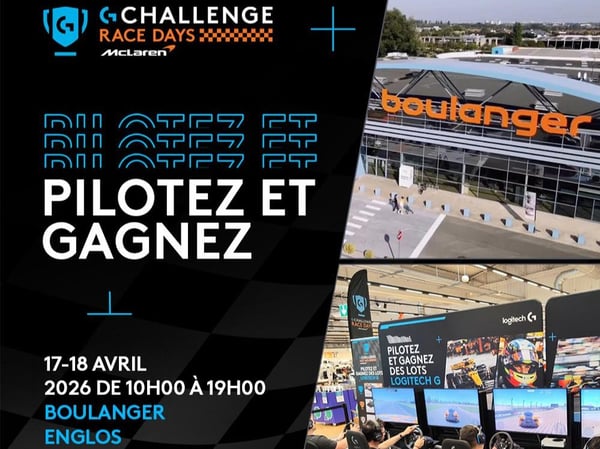 🏁 Vivez l’adrénaline des Logitech Race Days chez Boulanger Englos ! 🏎️💨