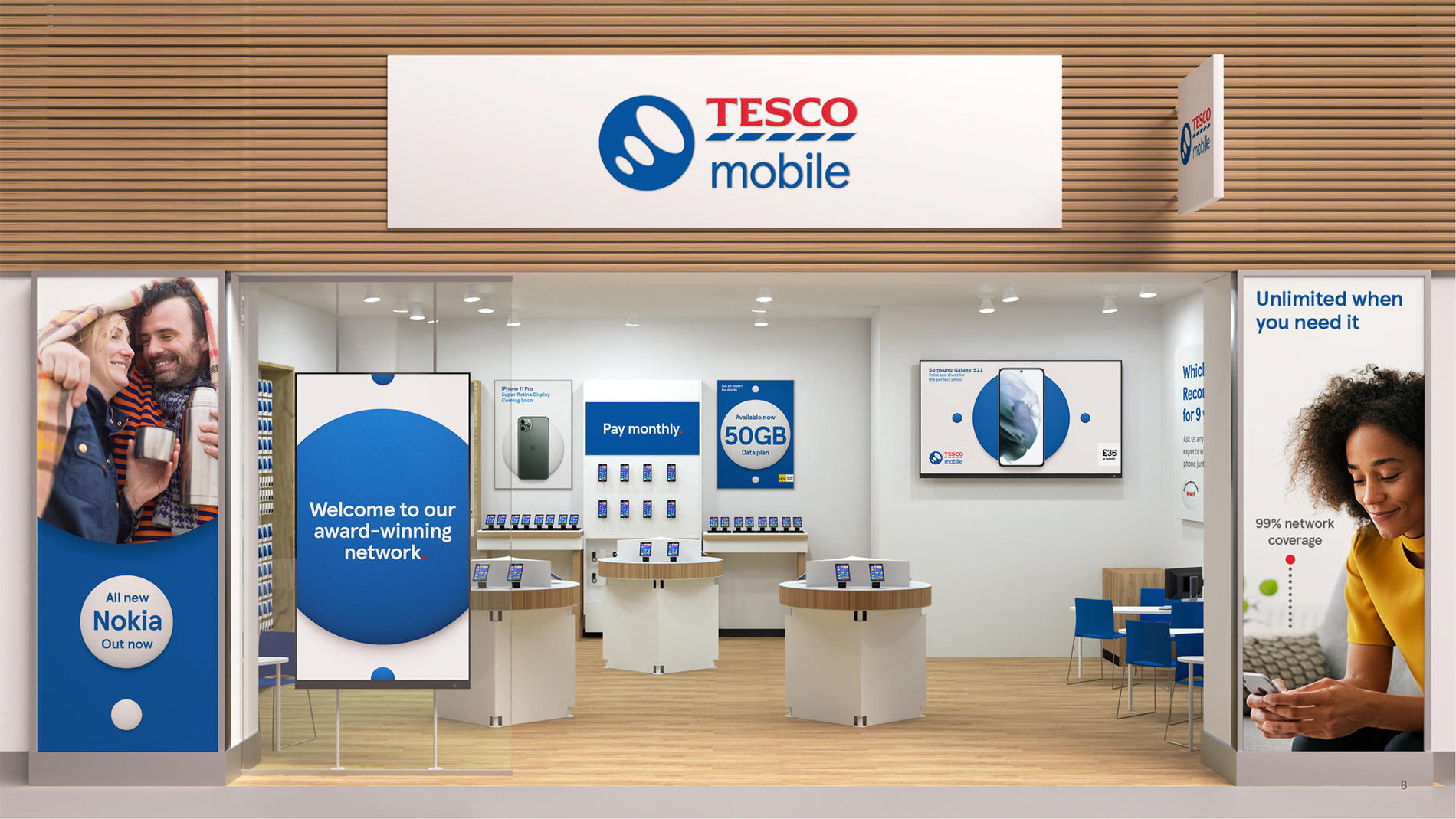 Tesco Mobile store front