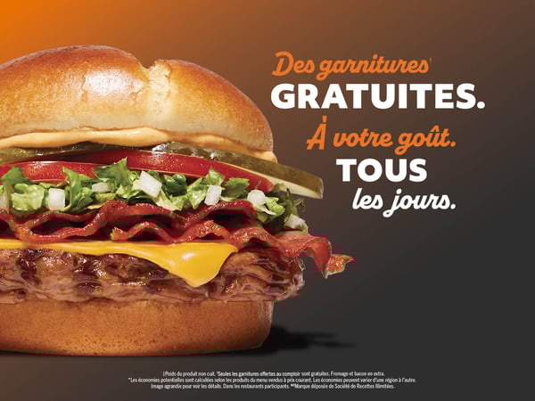 Votre burger, à votre goût!