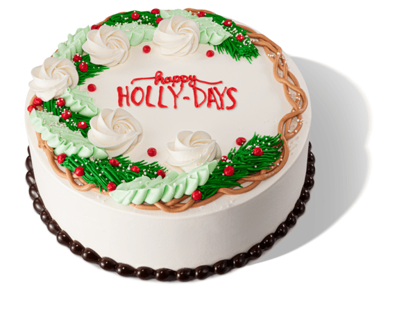 Happy Holly-days Cake