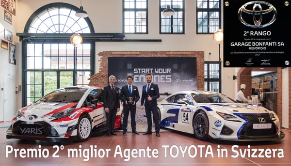 Premio 2° miglior agente Toyota in Svizzera