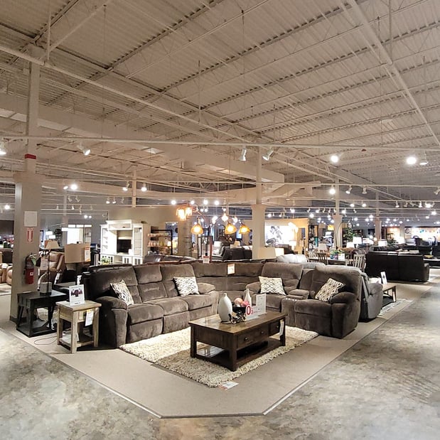 Slumberland Furniture Store in Danville,  IL - Showroom wide shot