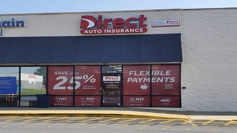 Direct Auto Insurance storefront located at  41185 US Hwy 280, Syacauga