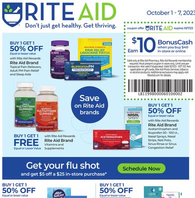 Rite Aid Weekly Ad - Oct 1st - Oct 7th