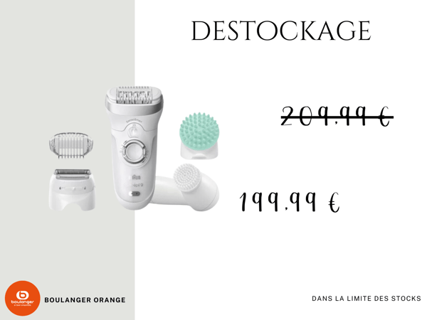 Epilateur électrique Braun Silk-Epil 9-865 4-en-1