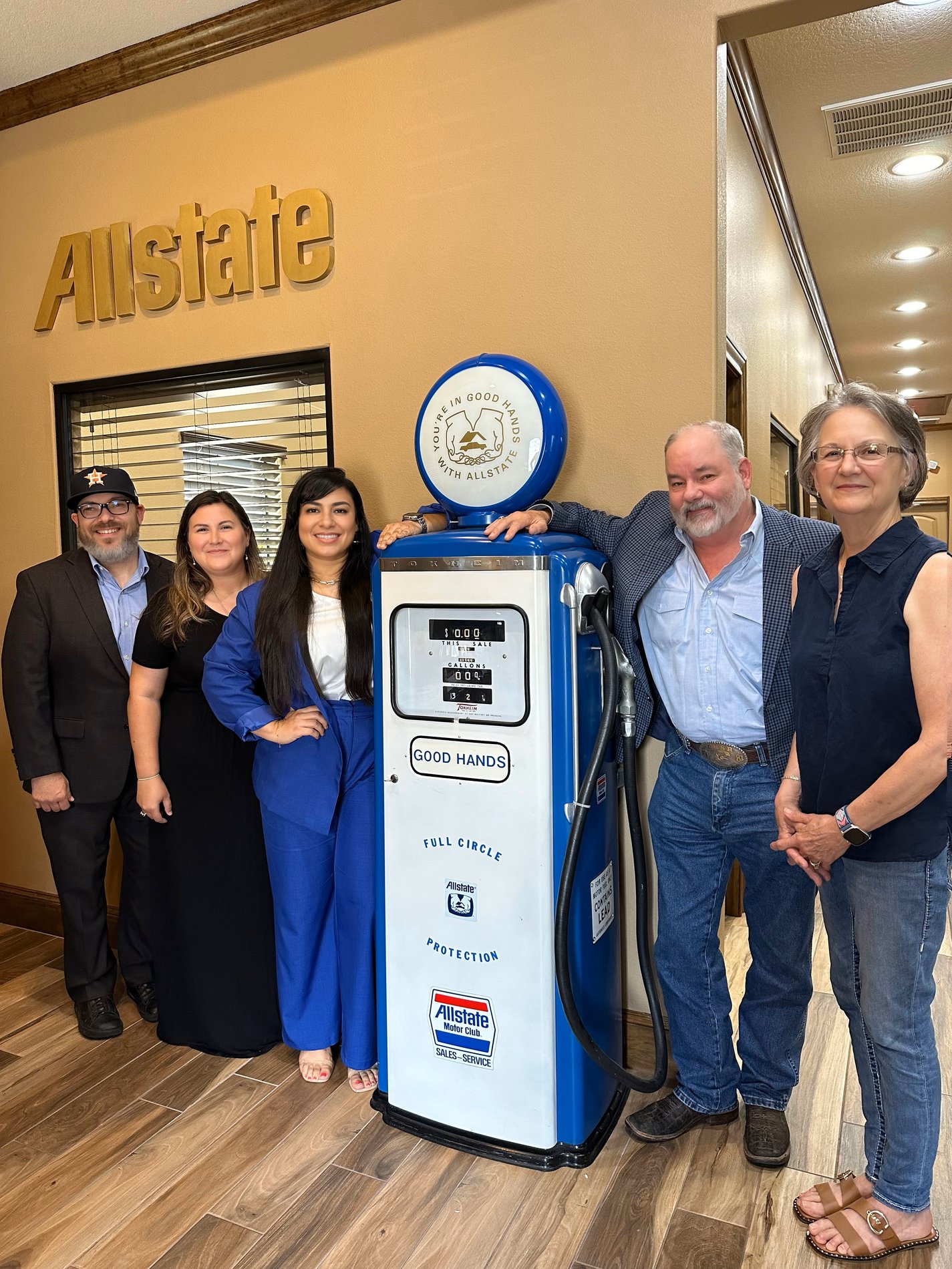 Rick Toman and Carol Watson passing the torch to the new agency team, Cintia Guerra, Mary DeAngelo &amp; Joseph Sanchez.