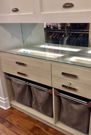 Laundry Baskets in Closet