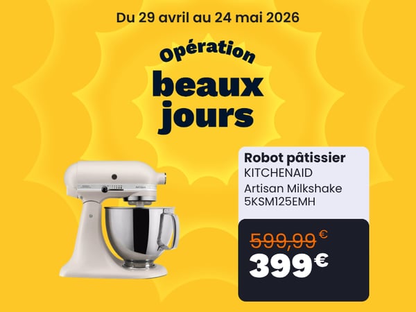 Robot pâtissier KITCHENAID Artisan Milkshake 5KSM125EMH
