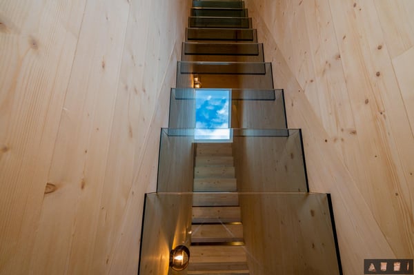 escalier transparent