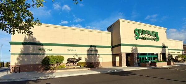 The front entrance of Sportsman's Warehouse in Nampa