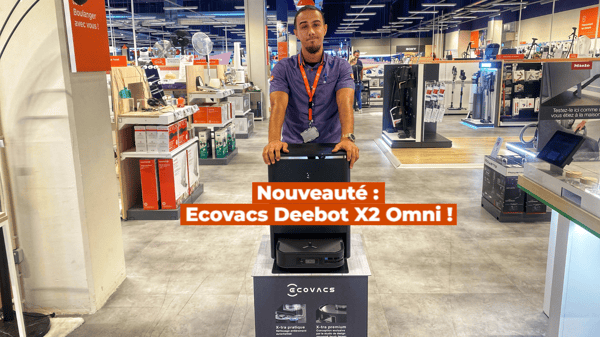 Découvrez le futur de la technologie avec le tout nouveau Ecovacs Deebot X2 Omni, un bijou de technologie ! 
Ce robot aspirateur révolutionnaire est conçu pour offrir une propreté incomparable à votre maison, tout en étant respectueux de l'environnement. 
Venez le découvrir dans votre magasin Boulanger Montpellier Lattes !