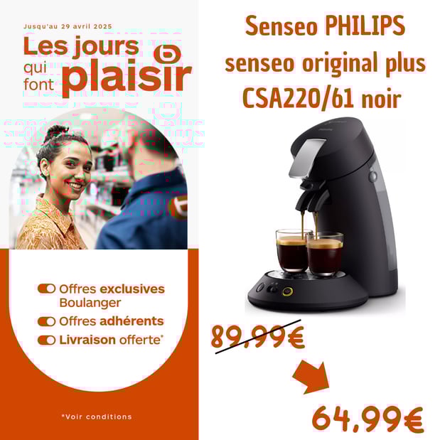 Senseo PHILIPS original plus CSA220/61 Noir