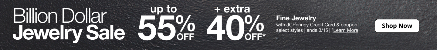 Save up to 55% off during JCPenney's Billion Dollar Jewelry Sale!