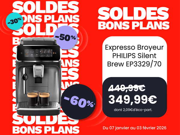 Expresso Broyeur PHILIPS Silent Brew EP3329/70