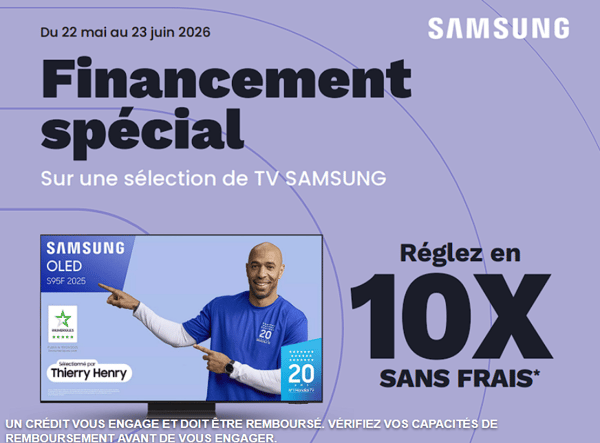 Envie de vous offrir un TV oled Samsung à Niort ? Profitez de la livraison et de la mise en service OFFERTES de votre télé Samsung oled à Boulanger Niort