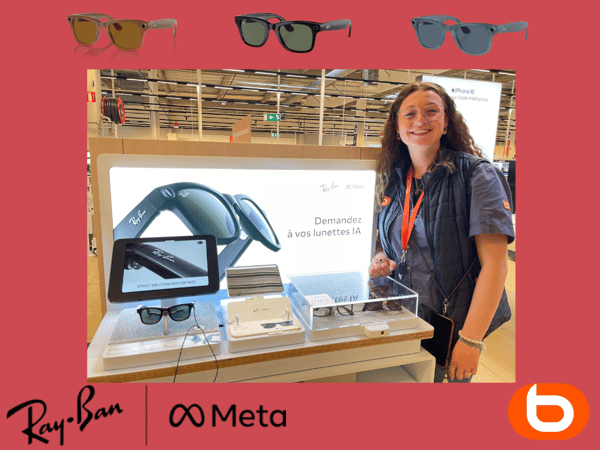 Les rayban meta sont en démonstartion à boulanger nantes atlantis saint herblain