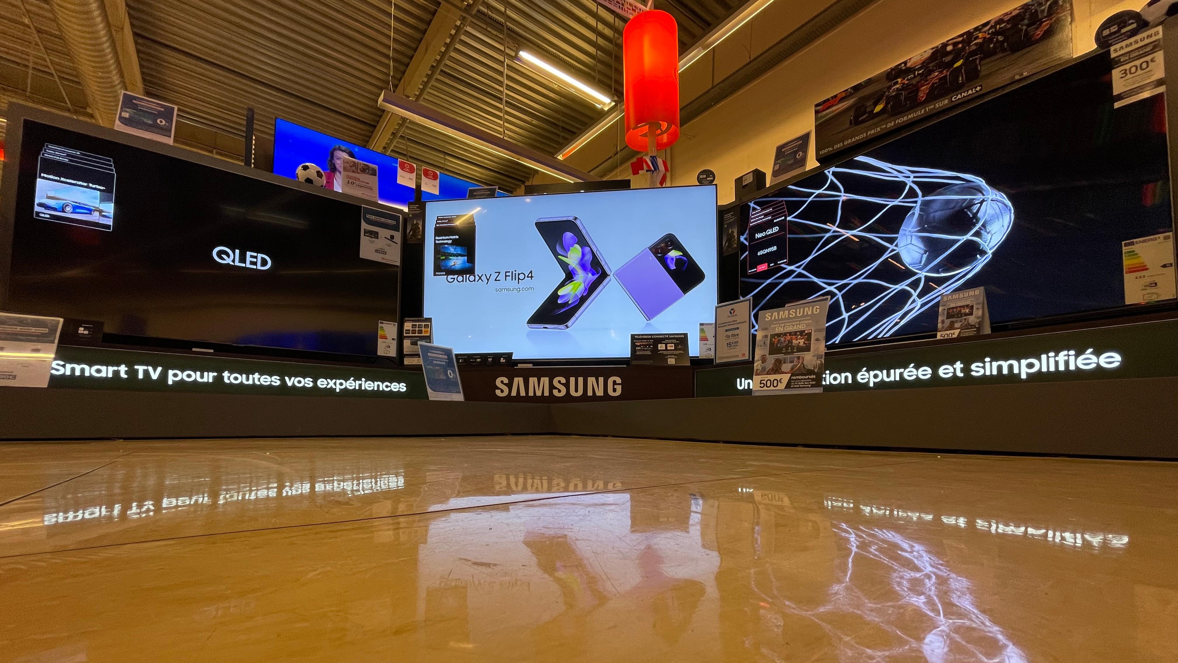 TV Samsung Qled au magasin boulanger nantes atlantis saint herblain