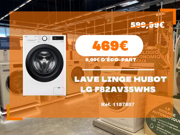 LAVE LINGE HUBLOT LG F82AV35WHS