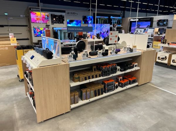 table enceinte nomade du magasin boulanger st quentin fayet