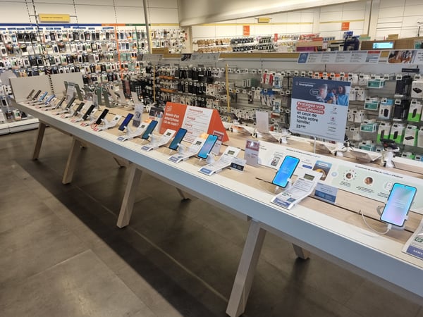 Rayon téléphonie chez Boulanger Vitrolles proche de Salon, Velaux, Rognac et Marignane