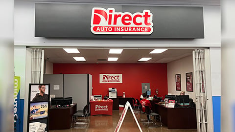 Direct Auto Insurance storefront located at  1334 No. Ellington Parkway, Lewisburg