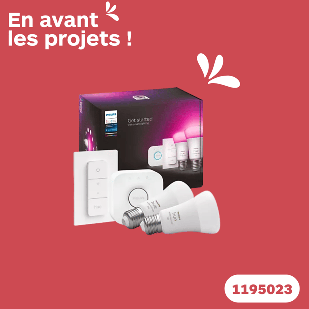 Pack PHILIPS HUE W&C Découverte en promotion dans votre magasin Boulanger Lille Esquermoise