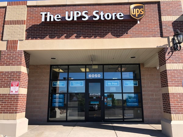 Facade of The UPS Store Stetson Hills King Soopers Shopping Center