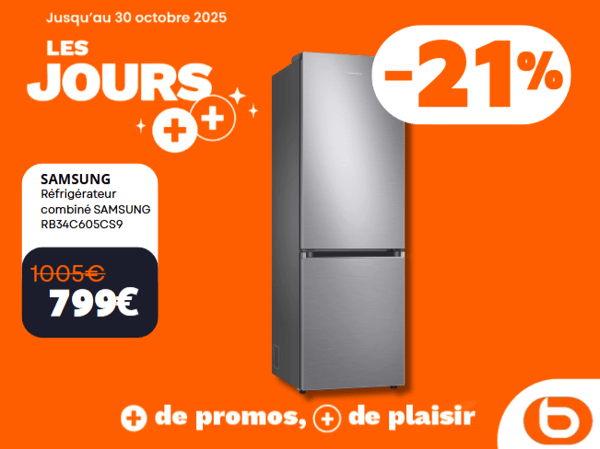 Réfrigérateur combiné SAMSUNG RB34C605CS9