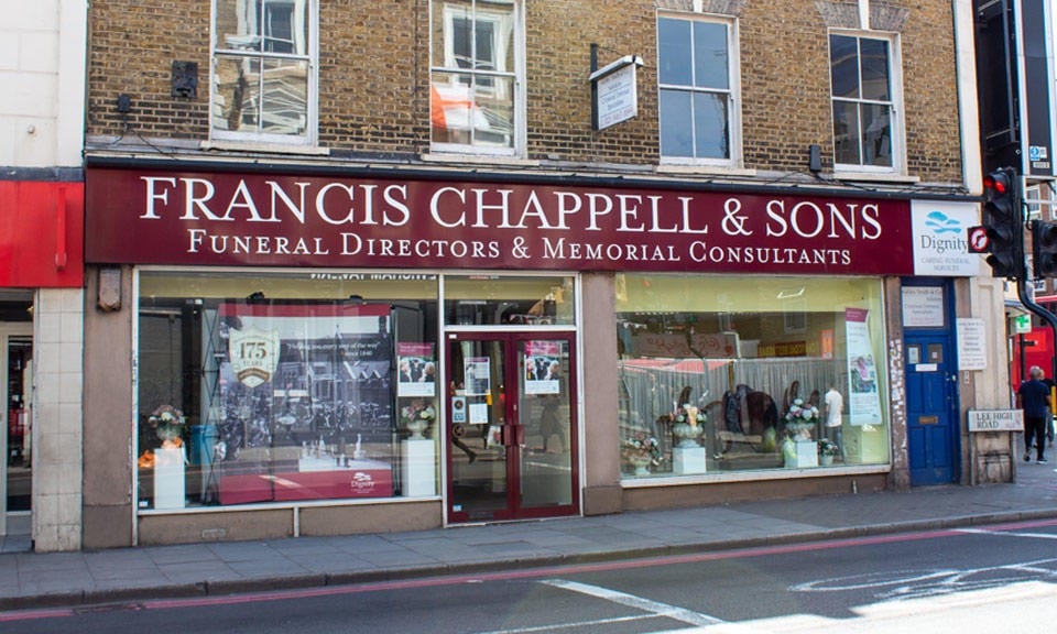 Francis Chappell & Sons Funeral Directors South East London, Here for