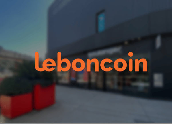 devanture magasin Nice et logo leboncoin
