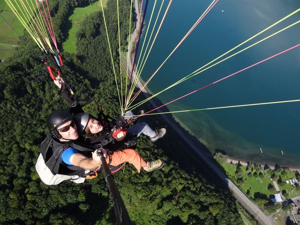 Tandemflug mit meiner Tochter