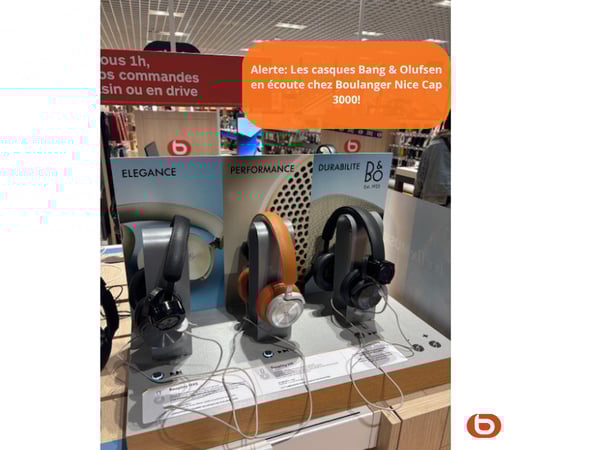Les casque Bang & Olufsen en exclusivité chez Boulanger Nice Cap 3000!