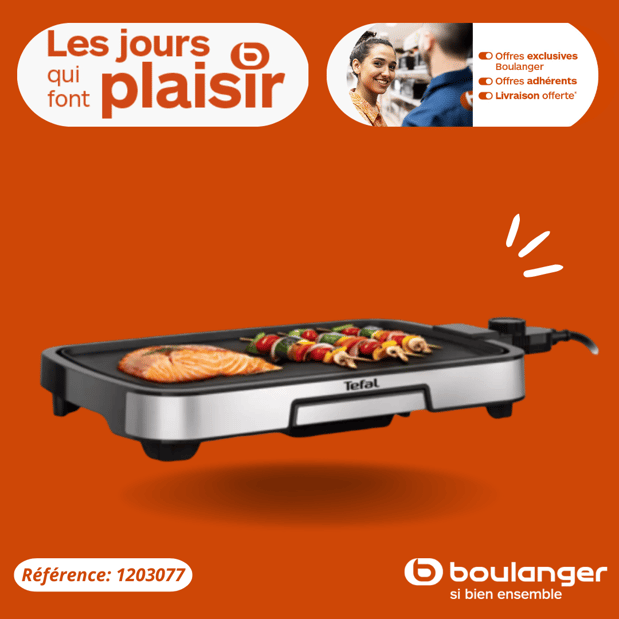 Plancha électrique TEFAL CB630D10 inox