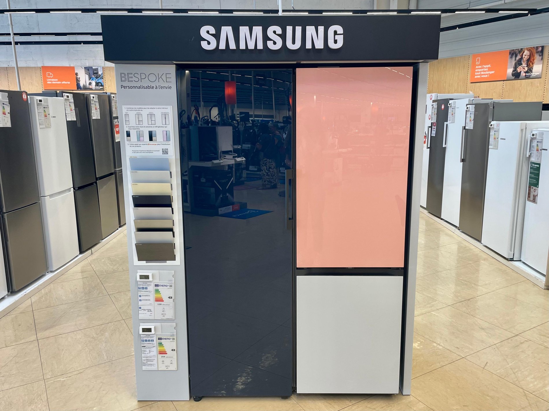 Réfrigérateur combiné Bespoke Samsung, Réfrigérateur personnalisable Samsung dans votre magasin Boulanger Saint-Nazaire