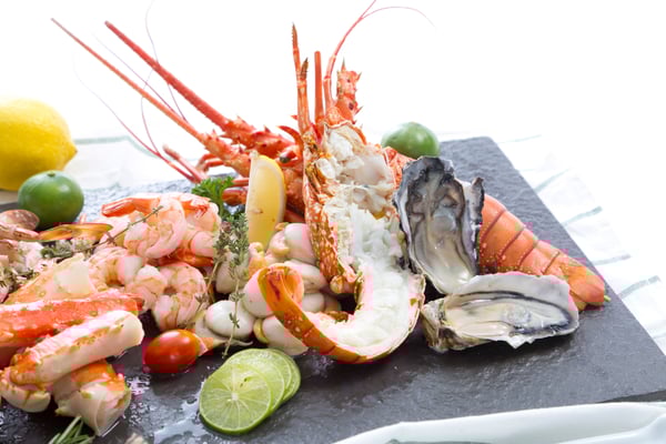 ロブスターとシーフード