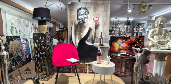 Möbel CASA ROMANO - Leinwandbild mit 3D Optik - Handbemalt