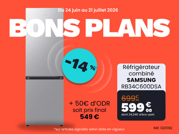 Réfrigérateur combiné SAMSUNG RB34C600DSA