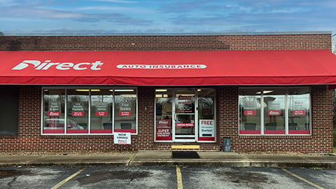 Direct Auto Insurance storefront located at  915 North West Broad Street, Murfreesboro