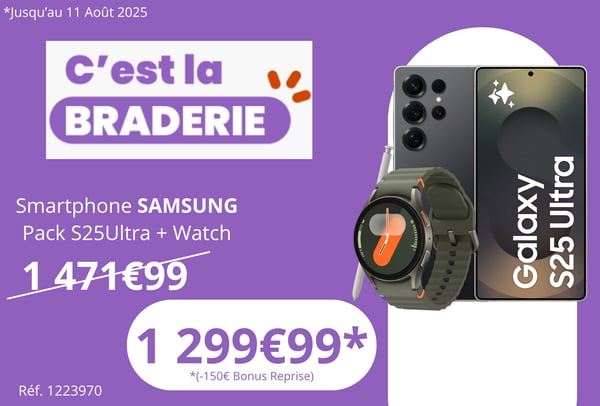 Smartphone SAMSUNG Pack S25Ultra + Watch7 Boulanger Perpignan