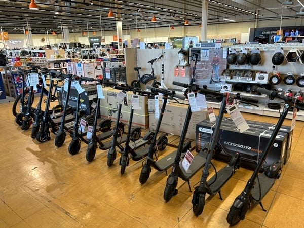 Rayon mobilité au magasin Boulanger Osny