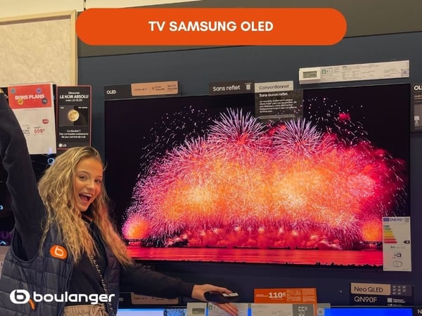 Téléviseur OLED Samsung - Boulanger Nantes Atlantis Saint Herblain